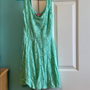 Juniors aqua-marine casual dress